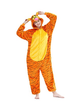 Cartoon Tiger Printed Onesie Orange/Yellow/Black - v1603811966/N39423382V_1