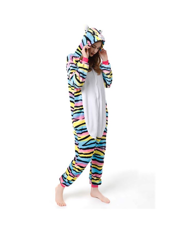 QiaoKai Zebra Printed Onesie Blue/Yellow/Black - Image 3
