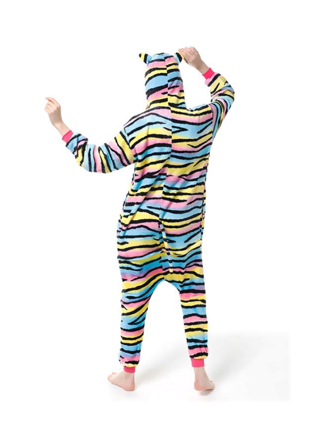 QiaoKai Zebra Printed Onesie Blue/Yellow/Black - Image 2