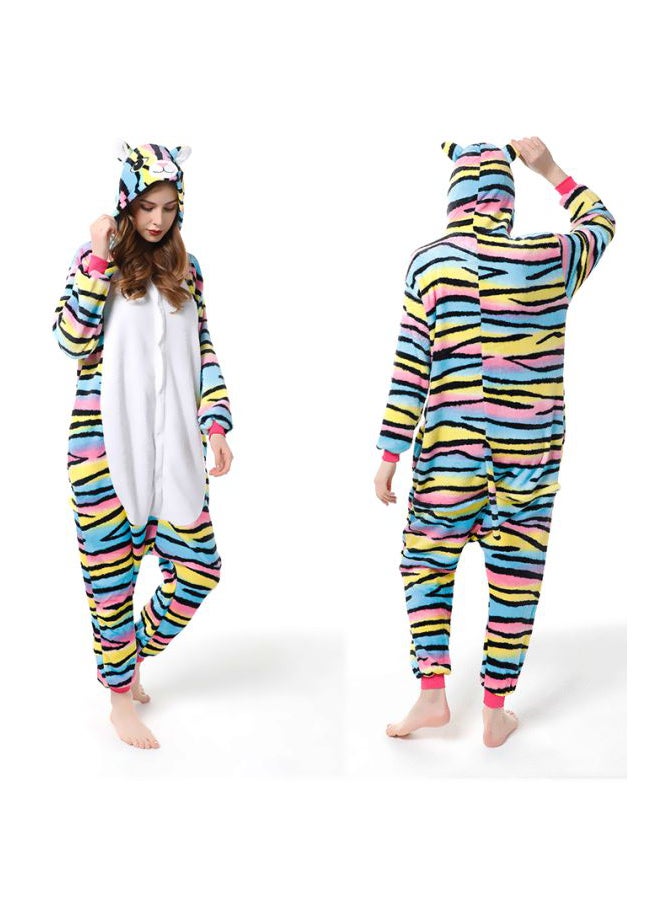 QiaoKai Zebra Printed Onesie Blue/Yellow/Black - Image 4