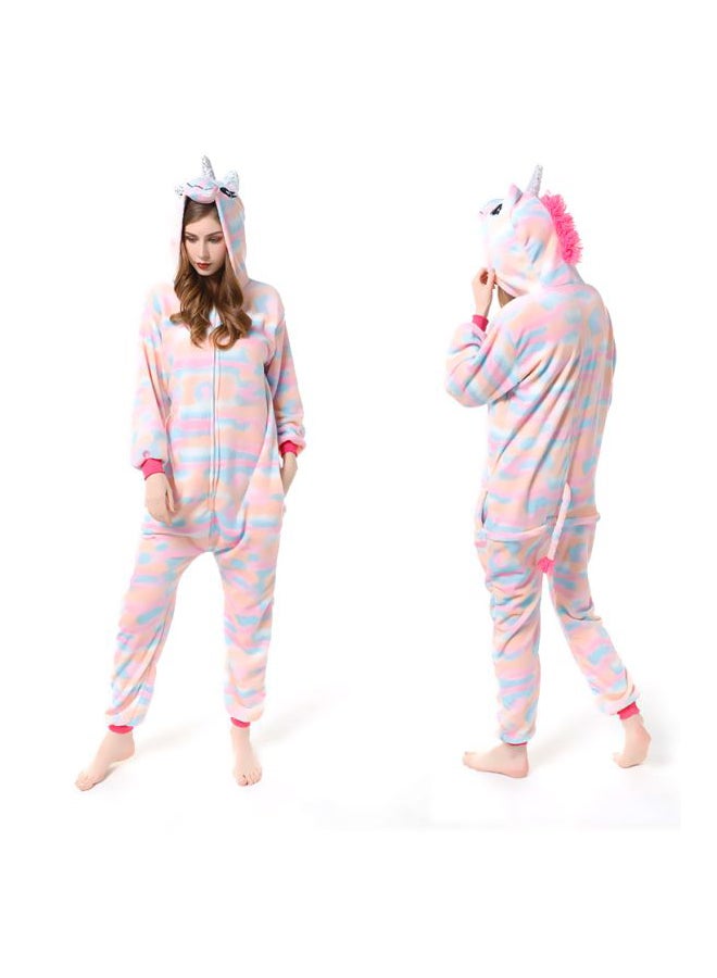 QiaoKai Unicorn Printed Onesie Pink/Blue/Orange  - Image 4