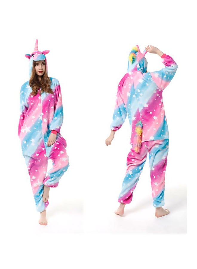 QiaoKai Unicorn Printed Onesie Pink/Blue - Image 4