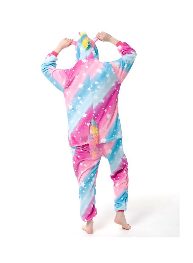 QiaoKai Unicorn Printed Onesie Pink/Blue - Image 2