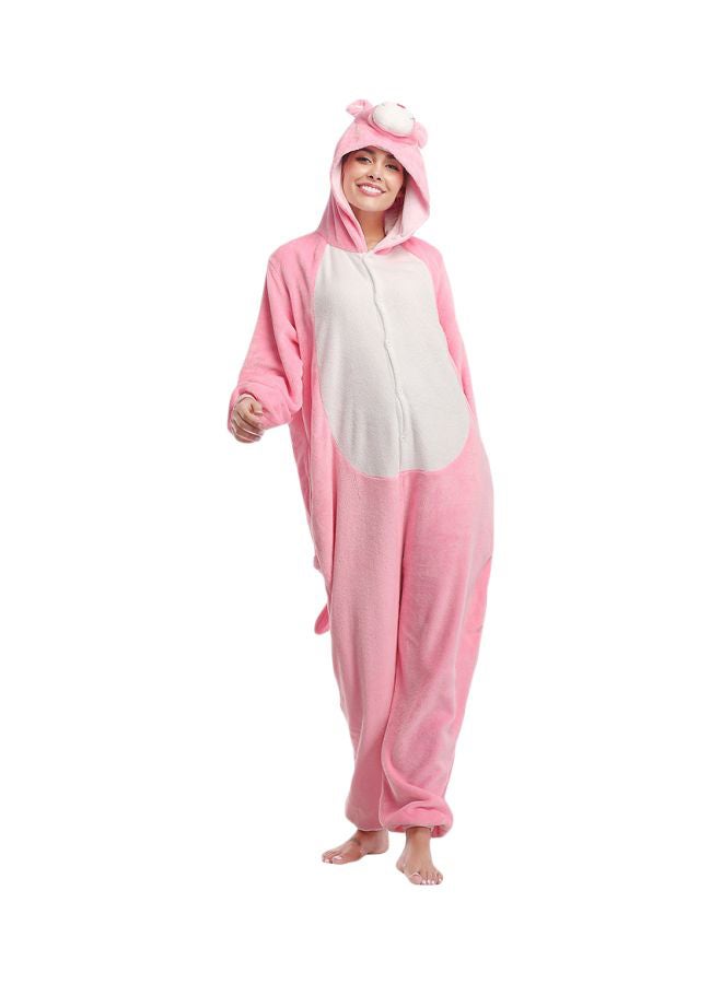 QiaoKai Panther Printed Onesie Pink/White - Image 1