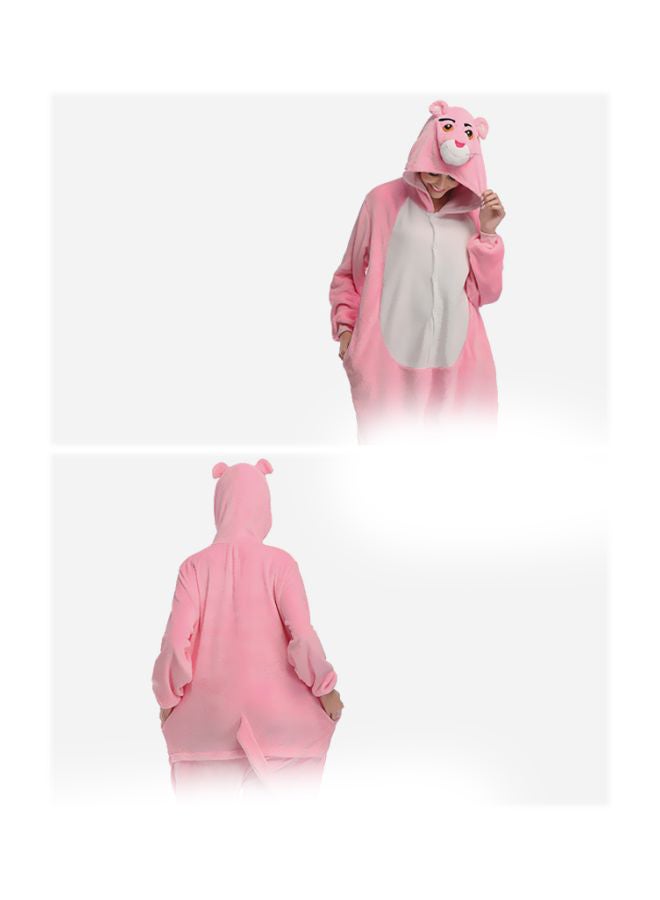 QiaoKai Panther Printed Onesie Pink/White - Image 2