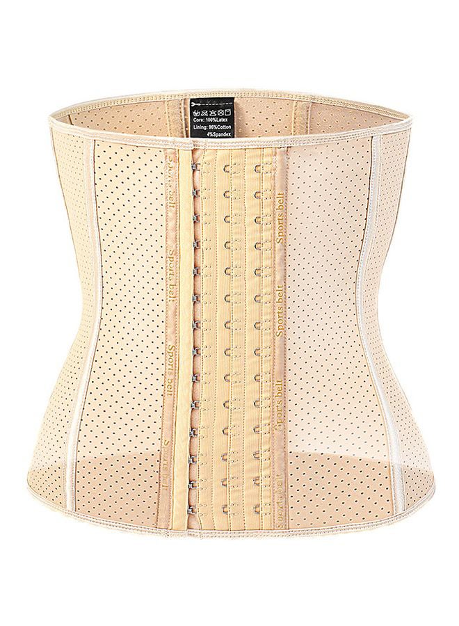 QiaoKai Slimming Underbust Corset Beige  - Image 1
