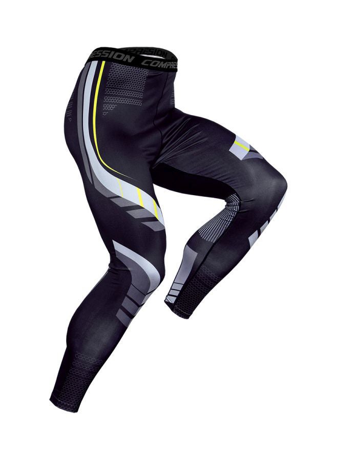 QiaoKai 2-Piece Printed Cycling Jersey Set Black/Grey  - Image 4