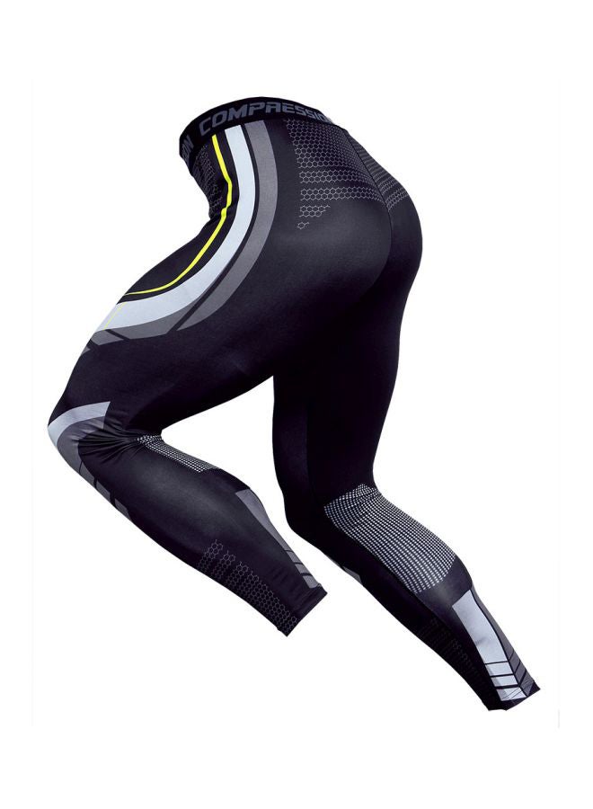 QiaoKai 2-Piece Printed Cycling Jersey Set Black/Grey  - Image 5