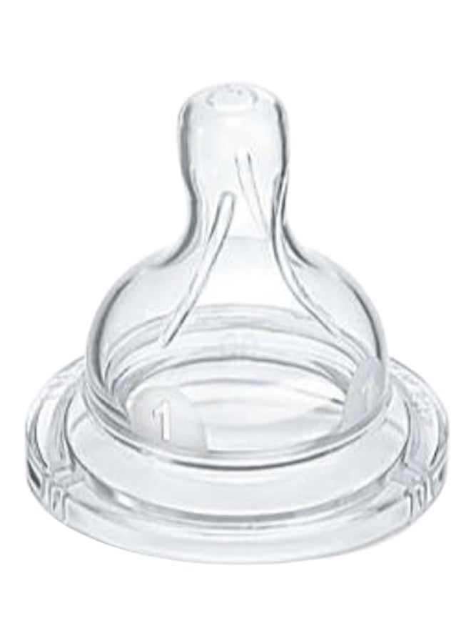 Philips Avent Pack Of 2 Silicone Teats 1 Hole, 0m+ - SCF631 27 PA006 - Image 1
