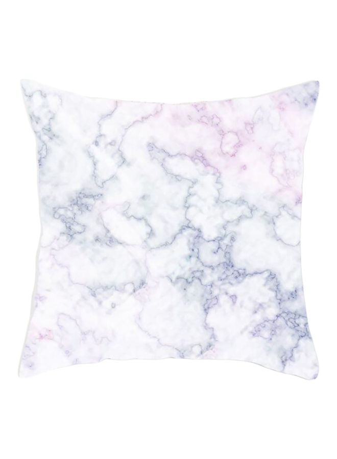 غطاء وسادة بطبعة رخام وردي/أزرق/أبيض 45x45سم