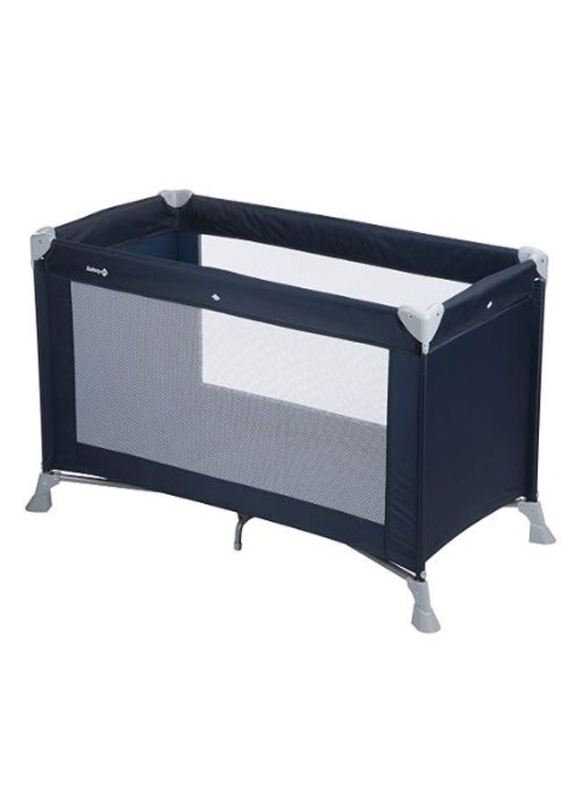Safety 1st Soft Dreams Travel Cot - Navy Blue/Grey  - Image 1