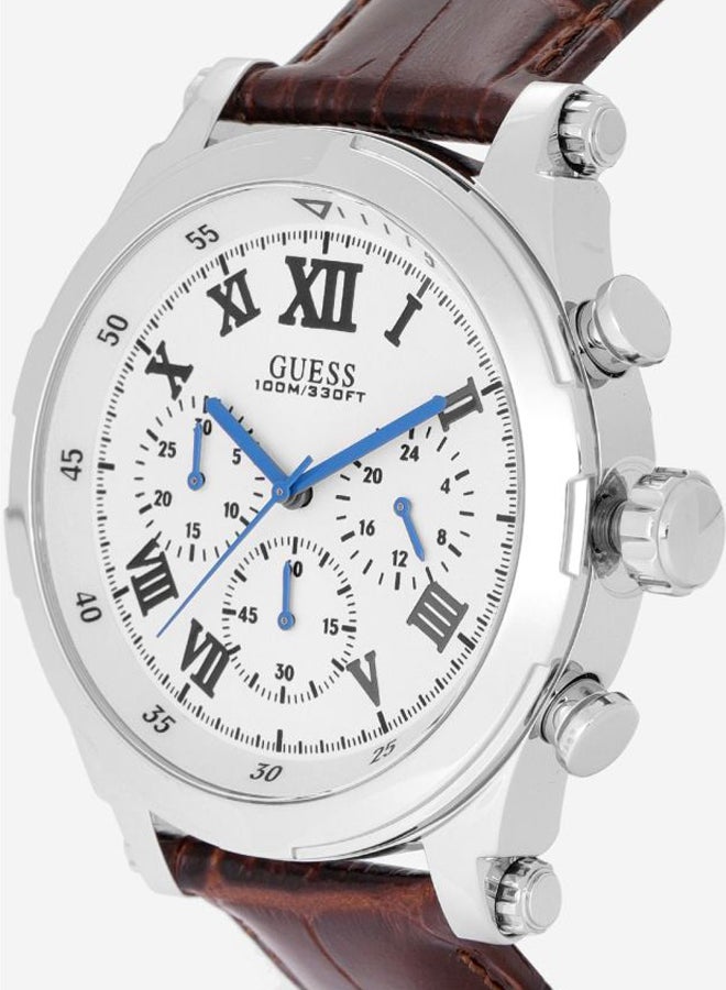 جس ساعة يد بعقارب كرونوغراف مقاومة للماء طراز W1105G3 للرجال - Image 4