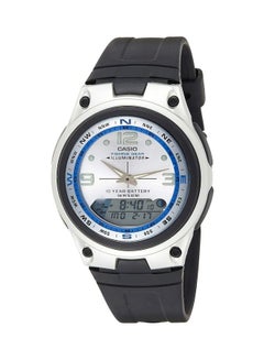 Men's Youth Water Resistant Analog & Digital Watch AW-82-7AVDF - 38 mm - Black