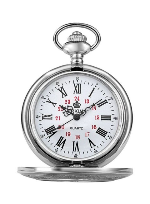 Carved Hollow Stainless Steel Mechanical Pocket Watch ZS523600