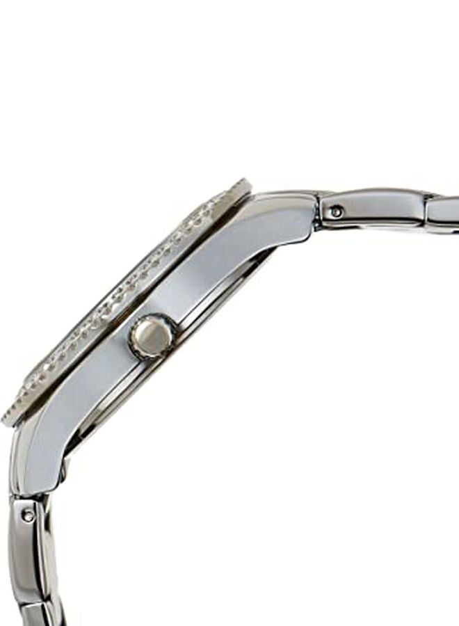 فوسيل ساعة يد بعقارب ستيلا مقاومة للماء طراز ES3588 - 37 ملم - فضي للنساء - Image 5