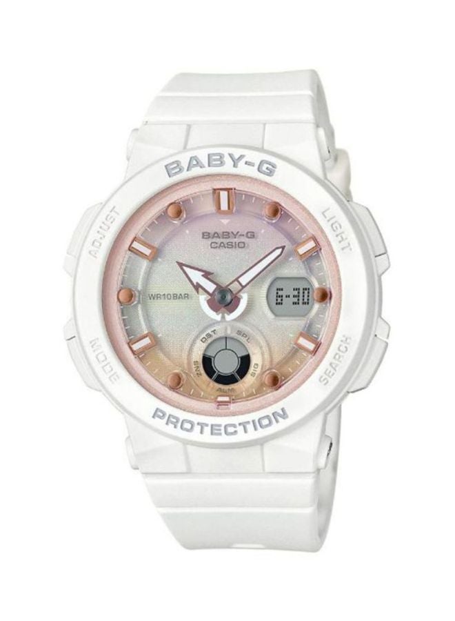 كاسيو ساعة يد بيبي-جي بعقارب/رقمية ومقاومة للماء طراز BGA-250-7A2DR للنساء - Image 1