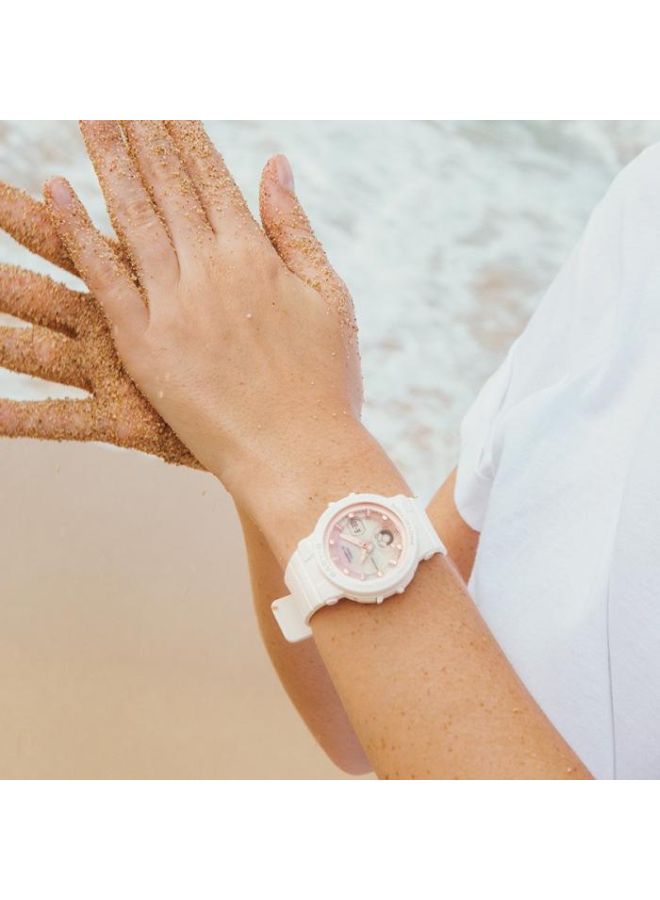 كاسيو ساعة يد بيبي-جي بعقارب/رقمية ومقاومة للماء طراز BGA-250-7A2DR للنساء - Image 5