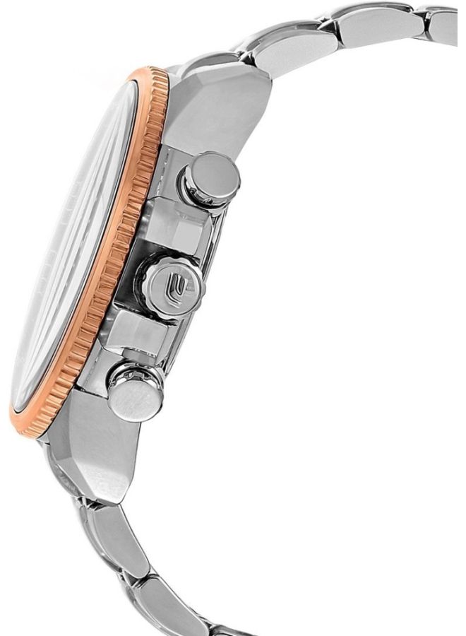 كاسيو ساعة يد إديفيس كرونوغراف مقاومة للماء طراز EF-558D-7AVEF - قياس 49 مم - لون فضي للرجال - Image 5