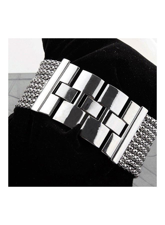Girls' New Fashion Quartz Women's Silver Tone Band Rhinestone Bangle Bracelet Watch  - Image 2