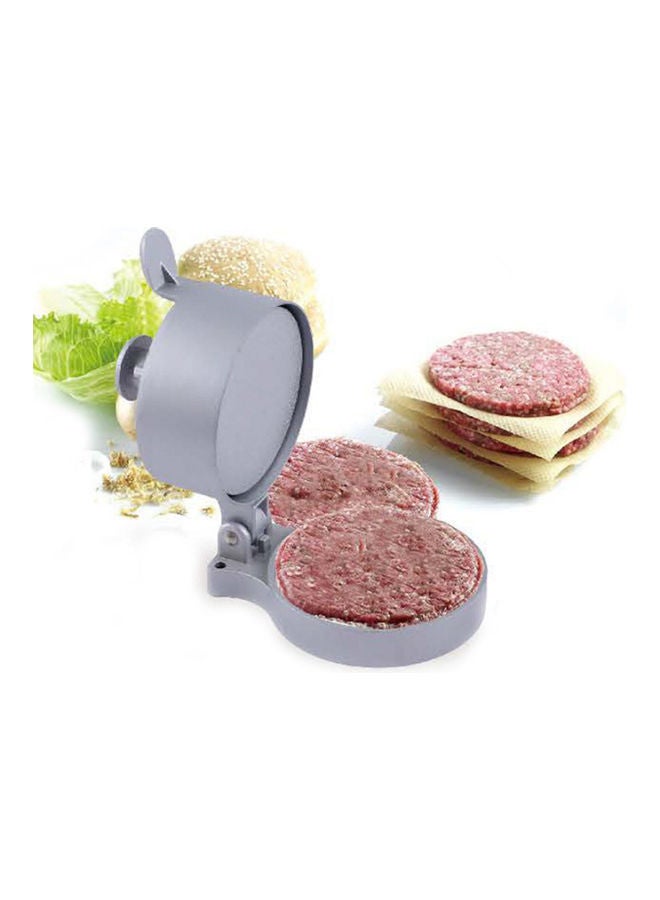 Hamburger Press Non-stick Aluminum Alloy Kitchen Burger Patty Mold Silver 19*11*13cm  - Image 2