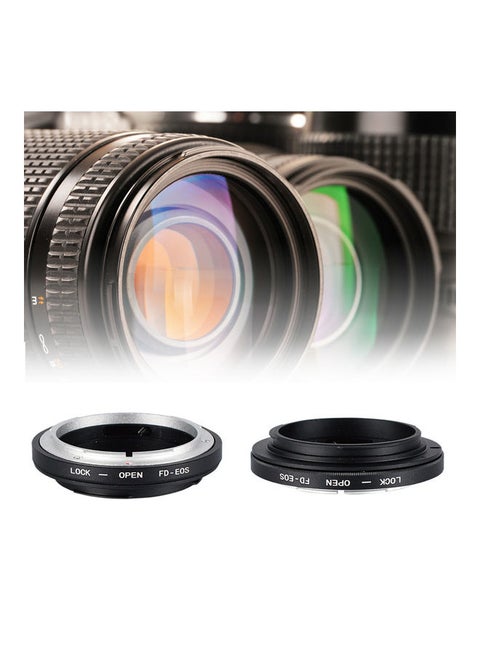 Digital SLR Camera Lens Ring Adapter for Cano-n FD to EO-S EF 600D/60D/1100D Black