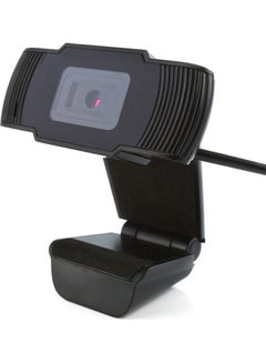 USB 2.0 HD Webcam Video Recording Web Cam Camera for Laptop Desktop Computer Black