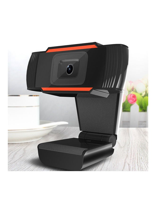 Generic - USB 2.0 HD Webcam Video Recording Web Cam Camera for Laptop Desktop Computer Black - Image 1
