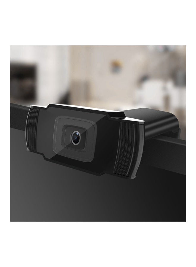Generic - USB 2.0 HD Webcam Video Recording Web Cam Camera for Laptop Desktop Computer Black - Image 1