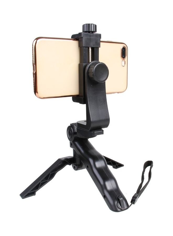 Portable 2 in 1 Handheld Gimbal Stabilizer Tripod Desktop Phone Camera Holder Black  - Image 3