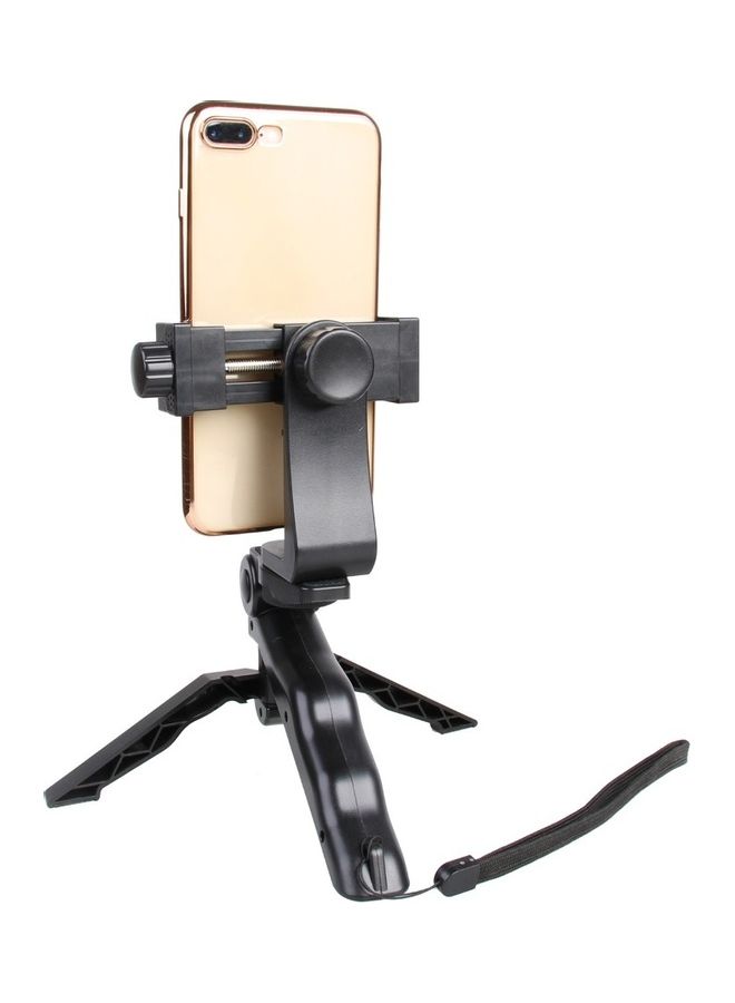 Portable 2 in 1 Handheld Gimbal Stabilizer Tripod Desktop Phone Camera Holder Black  - Image 4