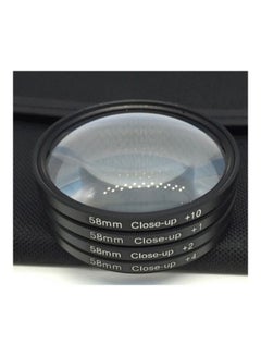 Generic 4Pcs 37-82mm +1 +2 +4 +10 Optical Glass SLR Camera Macro Lens Close-up Filters Black  - Image 5