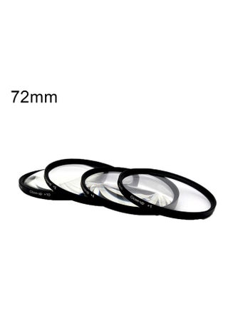 4Pcs 37-82mm +1 +2 +4 +10 Optical Glass SLR Camera Macro Lens Close-up Filters Black - v1603837523/N41523083A_1