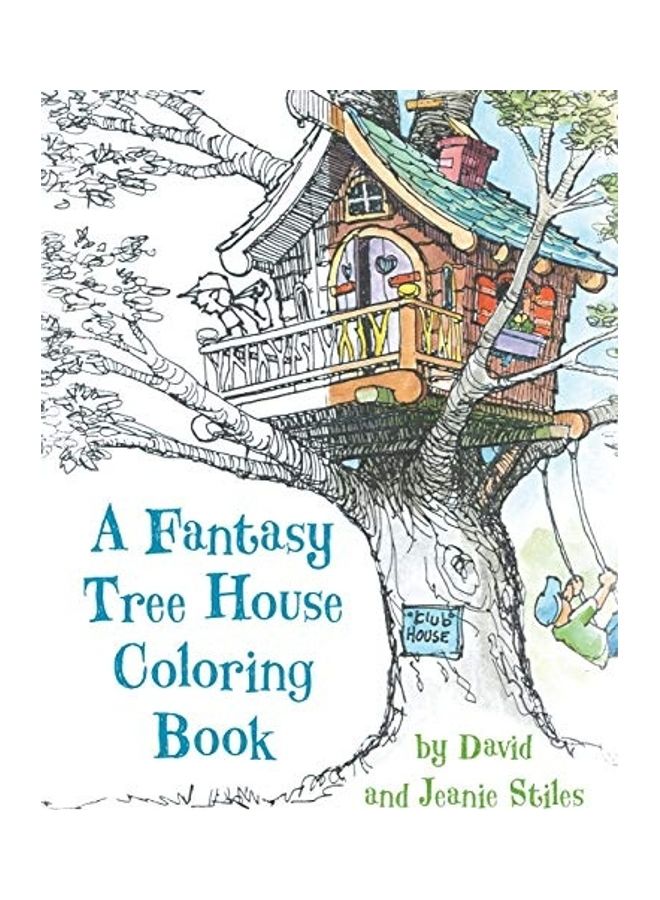 A Fantasy Tree House Coloring Book paperback english 