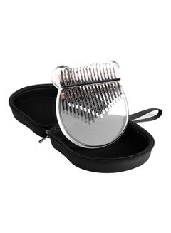 Generic 17 Keys Transparent Bear Acrylic Thumb Piano Kalimba with Carry Case Tuning Hammer Stickers Cleaning Cloth Music Book  - Image 3