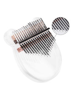 Generic 17 Keys Transparent Bear Acrylic Thumb Piano Kalimba with Carry Case Tuning Hammer Stickers Cleaning Cloth Music Book  - Image 5