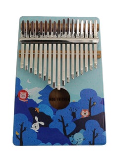 Generic 17-Key Portable Wooden Kalimba Thumb Piano Mbira with Colored Animals Drawing Musical Instrument  - Image 1