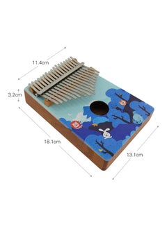 Generic 17-Key Portable Wooden Kalimba Thumb Piano Mbira with Colored Animals Drawing Musical Instrument  - Image 3