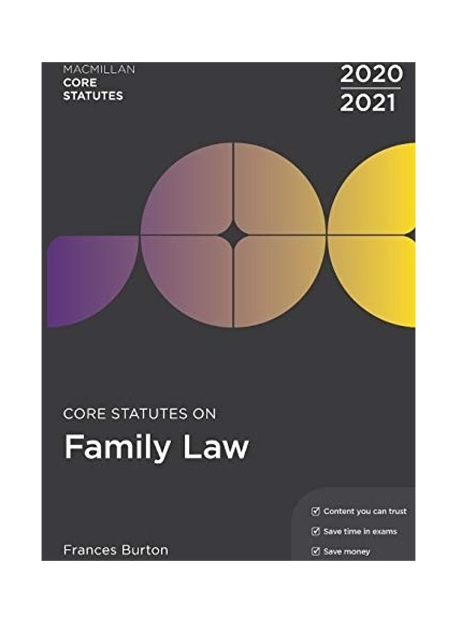 Core Statutes On Family Law 2020-21 Paperback English by Frances Burton - 38545  - Image 1