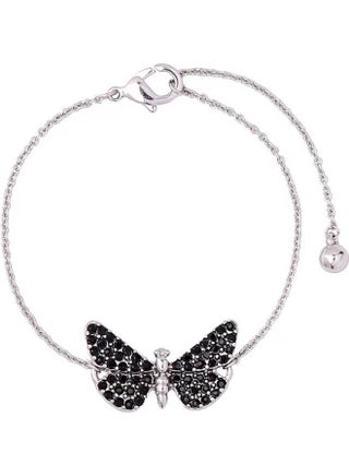 Silver With Zircons Butterfly Pattern Bracelet - v1603841990/N41522083A_1