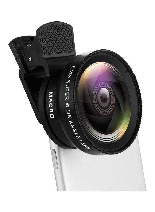 Universal Mobile Phone 0.45X Wide Angle 12.5X Macro HD Lens for iPhone Android 13 x 8.5 x 5cm Silver/Black  - Image 2