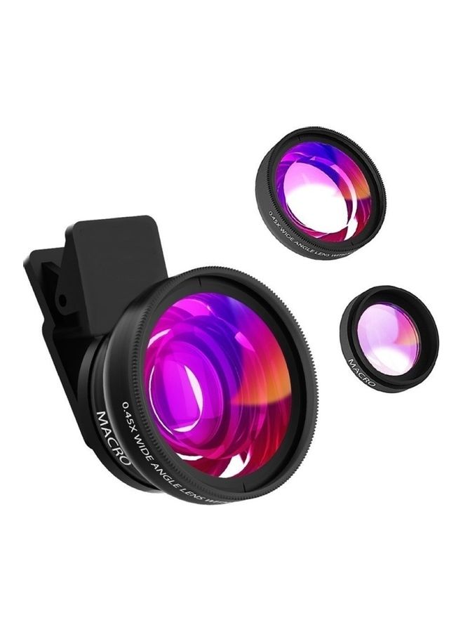 Universal Mobile Phone 0.45X Wide Angle 12.5X Macro HD Lens for iPhone Android 13 x 8.5 x 5cm Silver/Black  - Image 4