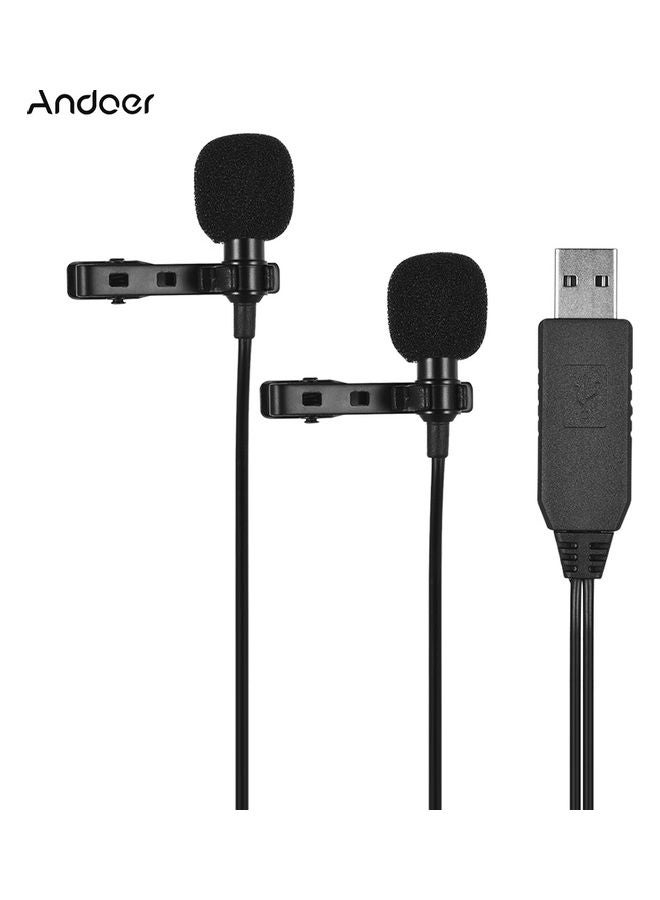 ANDOER USB Dual-head Microphone Mic Multicolor - Image 1