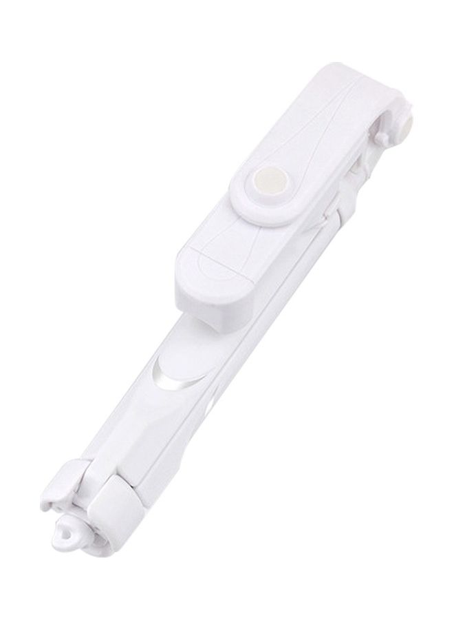 Universal Handheld Bluetooth Remote Shutter Mobile Phone Selfie Stick Tripod White  - Image 1