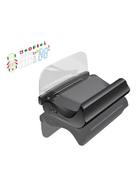 4.3in Digital Speedometer Windshield Projector Auto Driving Parameters Projection Speeding Warning Car Headup Display