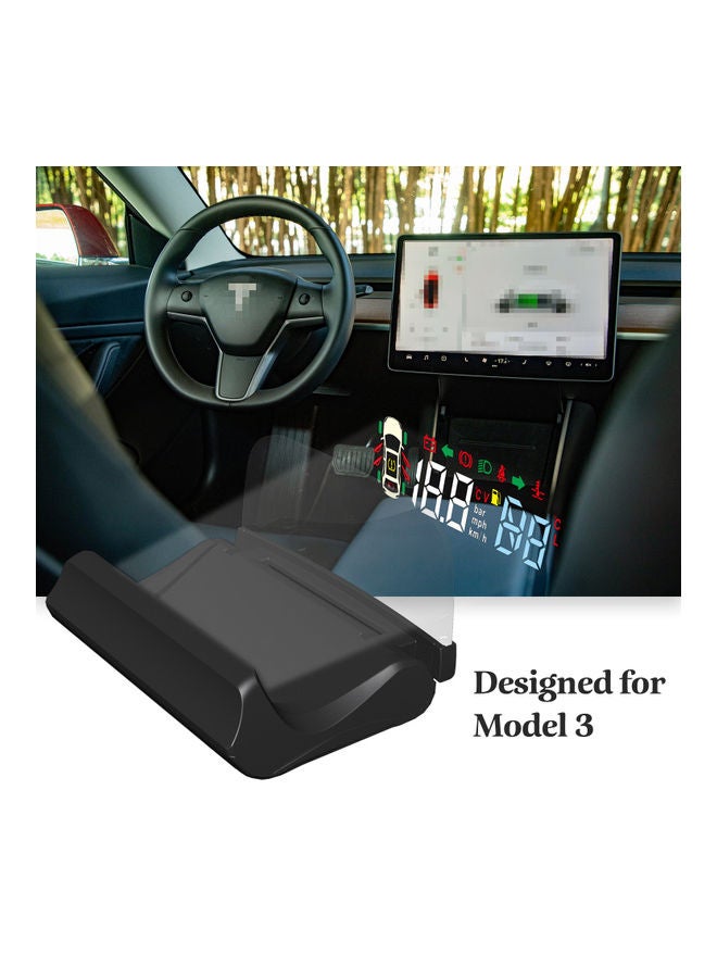 4.3in Digital Speedometer Windshield Projector Auto Driving Parameters Projection Speeding Warning Car Headup Display
