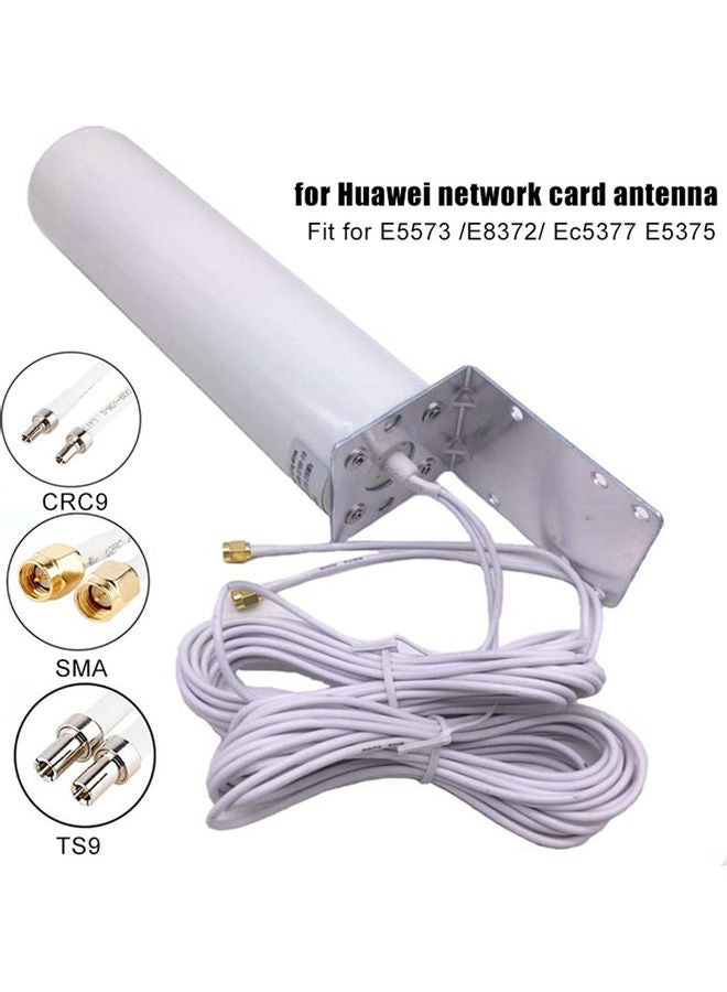 Generic - External Antenna For Huawei E5573 E8372 EC5377 E5375 Router White - Image 1