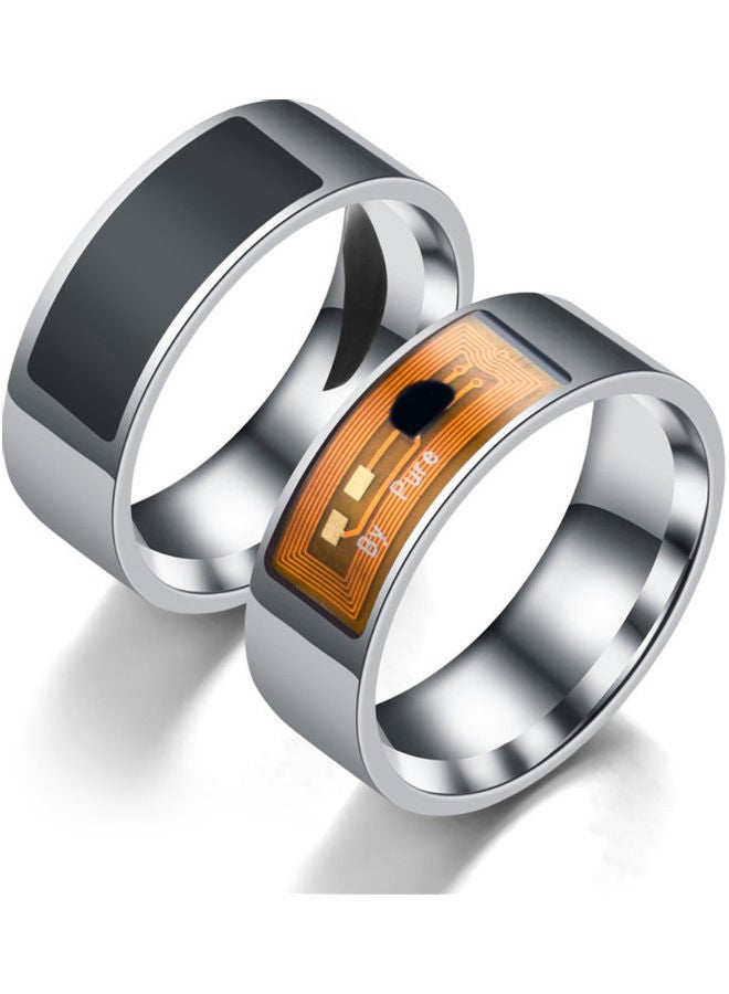 Stainless Steel Access Card Chip Magic Ultimate Control NFC Smart Ring Band Black  - Image 2