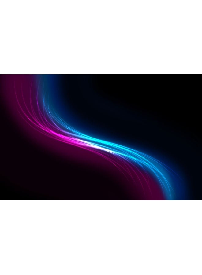 Lights Bud Abstract  Printed Canvas Wall Art Multicolour 70x44x3.5cm  - Image 1