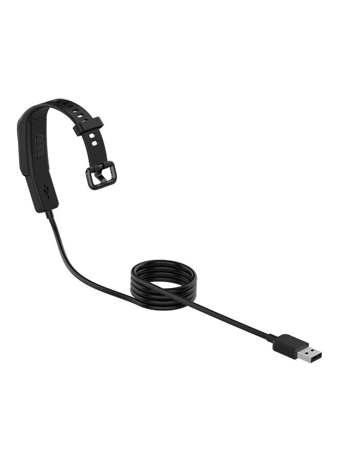 كابل شحن USB بطول 1 متر للساعة الذكية هواوي باند 4/هونر 5i/بولار M200 شفاف - Image 3
