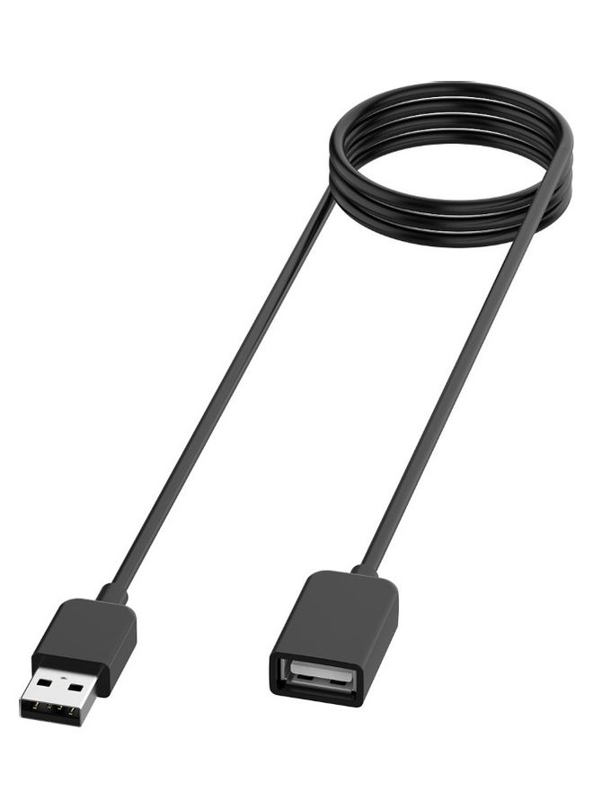 كابل شحن USB بطول 1 متر للساعة الذكية هواوي باند 4/هونر 5i/بولار M200 شفاف - Image 1